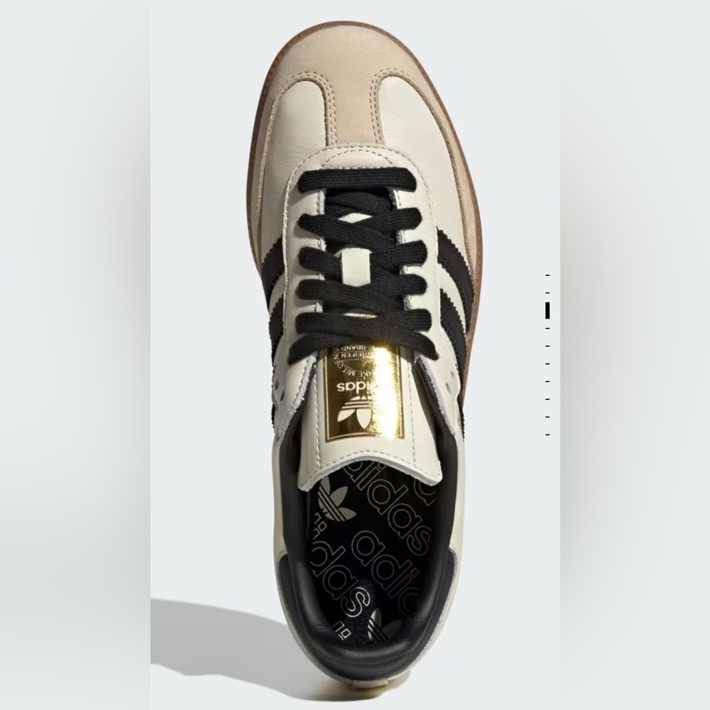 Adidas Cream and Black Retro Sneakers - Picture 4 of 4